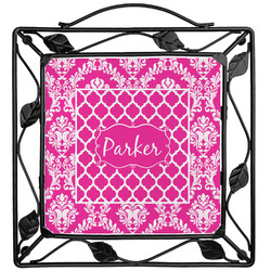 Moroccan & Damask Square Trivet (Personalized)