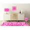 Moroccan & Damask Square Wall Decal Wooden Desk