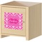 Moroccan & Damask Square Wall Decal on Wooden Cabinet