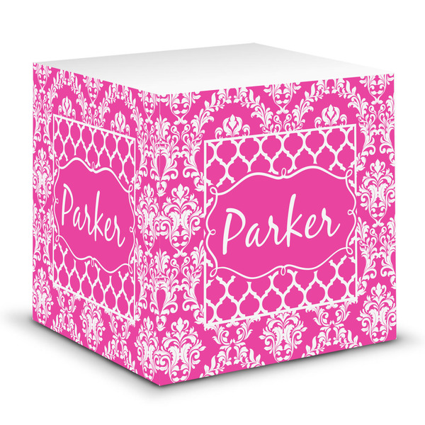 Custom Moroccan & Damask Sticky Note Cube (Personalized)