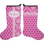 Moroccan & Damask Holiday Stocking - Double-Sided - Neoprene (Personalized)