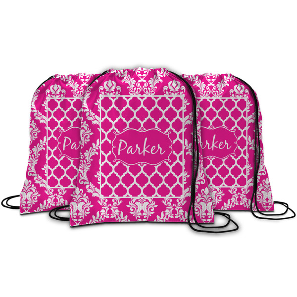 Moroccan & Damask String Backpack - MAIN