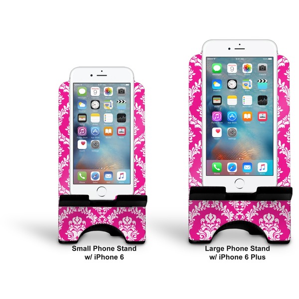 Moroccan & Damask Stylized Phone Stand - Comparison