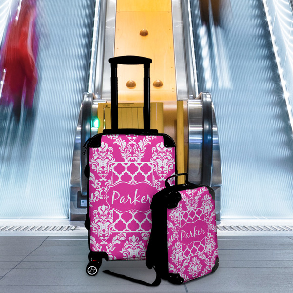 Moroccan & Damask Suitcase Set 4 - IN CONTEXT