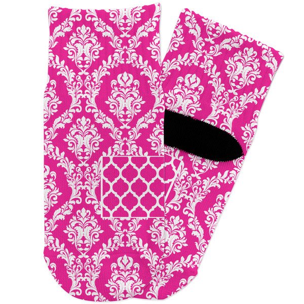 Custom Moroccan & Damask Toddler Ankle Socks