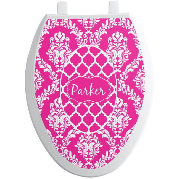 Moroccan & Damask Toilet Seat Decal Elongated