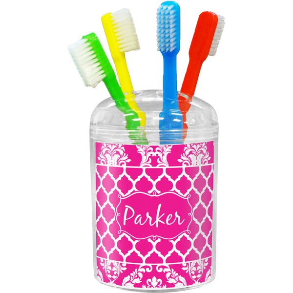 Custom Moroccan & Damask Toothbrush Holder (Personalized)