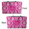 Moroccan & Damask Tote w/Black Handles - Front & Back Views