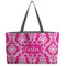 Moroccan & Damask Beach Totes Bag - w/ Black Handles (Personalized)
