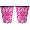 Moroccan & Damask Trash Can Black - Front and Back - Apvl