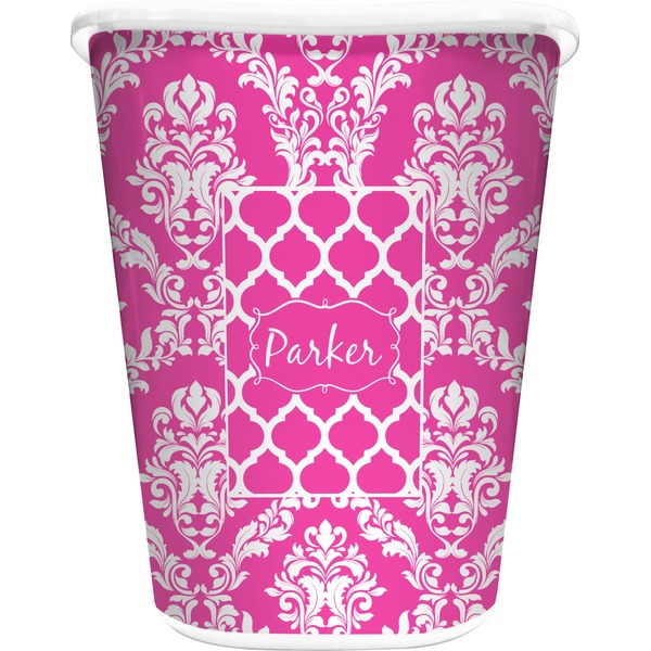 Custom Moroccan & Damask Waste Basket (Personalized)