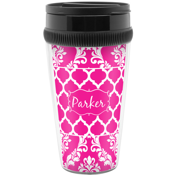 Moroccan & Damask Travel Mug (Personalized)