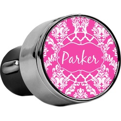 Moroccan & Damask USB Car Charger (Personalized)