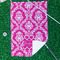 Moroccan & Damask Waffle Weave Golf Towel - In Context
