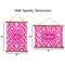 Moroccan & Damask Wall Hanging Tapestries - Parent/Sizing