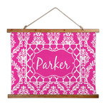 Moroccan & Damask Wall Hanging Tapestry - Wide (Personalized)