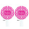 Moroccan & Damask White Plastic 7" Stir Stick - Double Sided - Round - Front & Back