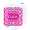 Moroccan & Damask White Plastic Stir Stick - Single Sided - Square - Approval