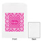 Moroccan & Damask White Treat Bag - Front & Back View