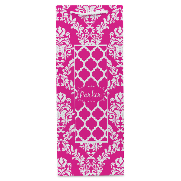 Moroccan & Damask Wine Gift Bag - Gloss - Front