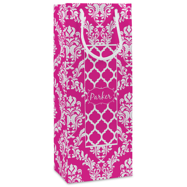 Custom Moroccan & Damask Wine Gift Bags (Personalized)