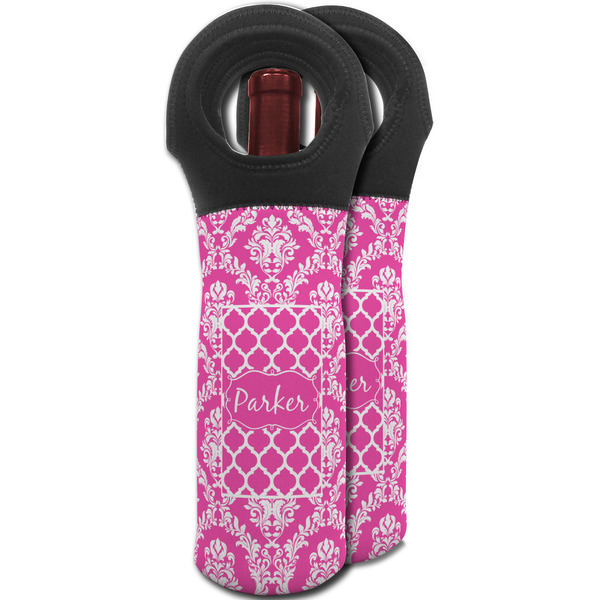 Moroccan & Damask Wine Tote Bag - MAIN