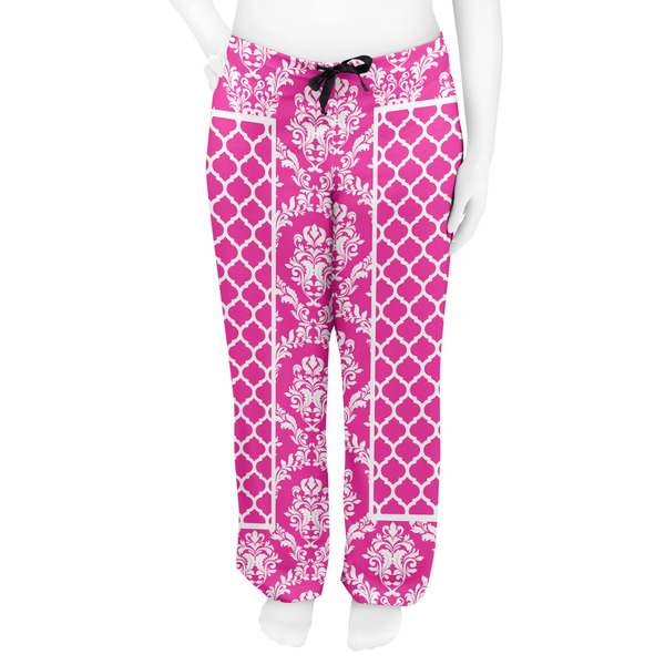 Moroccan & Damask Women's Pj on model - Front