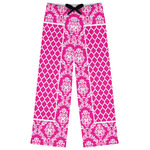 Moroccan & Damask Womens Pajama Pants - 2XL