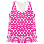 Moroccan & Damask Womens Racerback Tank Top - Small