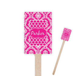 Moroccan & Damask 6.25" Rectangle Wooden Stir Sticks - Single Sided (Personalized)