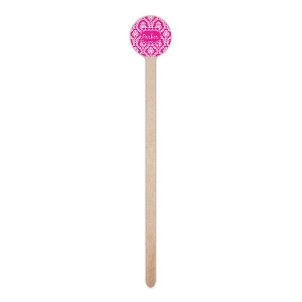 Moroccan & Damask Wooden 6" Stir Stick - Round - Single Stick