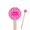 Moroccan & Damask 7.5" Round Wooden Stir Sticks - Single Sided (Personalized)