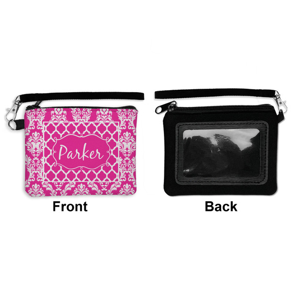 Moroccan & Damask Wristlet ID Cases - Front & Back