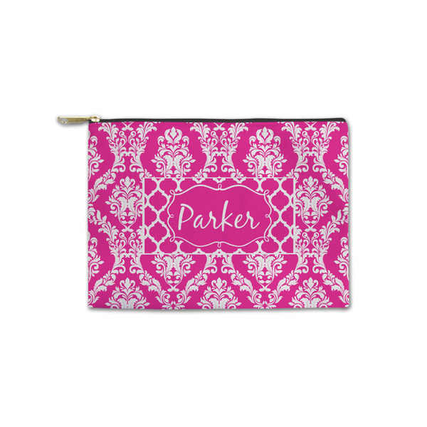 Custom Moroccan & Damask Zipper Pouch - Small - 8.5"x6" (Personalized)