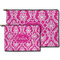 Moroccan & Damask Zippered Pouches - Size Comparison