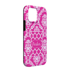 Moroccan & Damask iPhone Case - Rubber Lined - iPhone 13 Pro (Personalized)