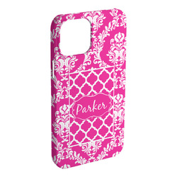 Moroccan & Damask iPhone Case - Plastic - iPhone 15 Plus (Personalized)