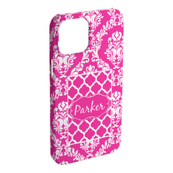 Moroccan & Damask iPhone Case - Plastic - iPhone 15 Pro Max (Personalized)