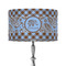 Gingham & Elephants 12" Drum Lamp Shade - Fabric (Personalized)
