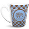Gingham & Elephants 12 Oz Latte Mug - Front Full