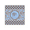 Gingham & Elephants Wood Print - 12x12 (Personalized)