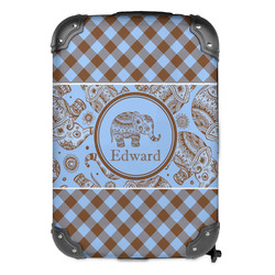 Gingham & Elephants Kids Hard Shell Backpack (Personalized)