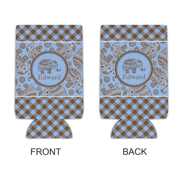 Gingham & Elephants 16oz Can Sleeve - APPROVAL