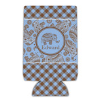 Gingham & Elephants Can Cooler (Personalized)