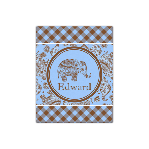 Gingham & Elephants 16x20 - Canvas Print - Front View