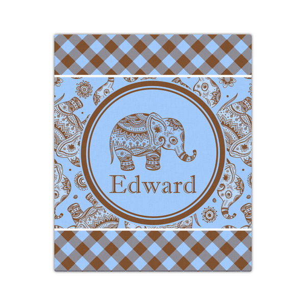 Gingham & Elephants 20x24 - Canvas Print - Front View