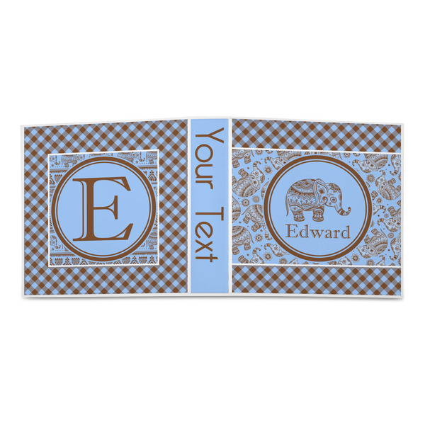 Gingham & Elephants 3-Ring Binder Approval- 2in