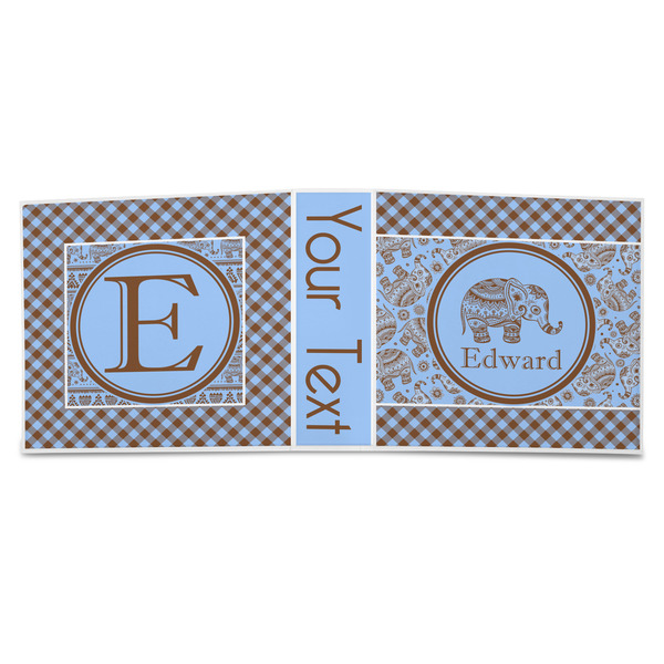 Gingham & Elephants 3-Ring Binder Approval- 3in