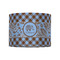Gingham & Elephants 8" Drum Lampshade - FRONT (Fabric)