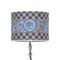 Gingham & Elephants 8" Drum Lamp Shade - Poly-film (Personalized)